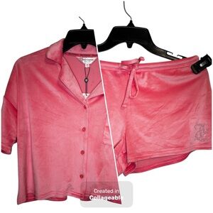 Juicy Couture Pink Pajama Set Intimates Sleepwear